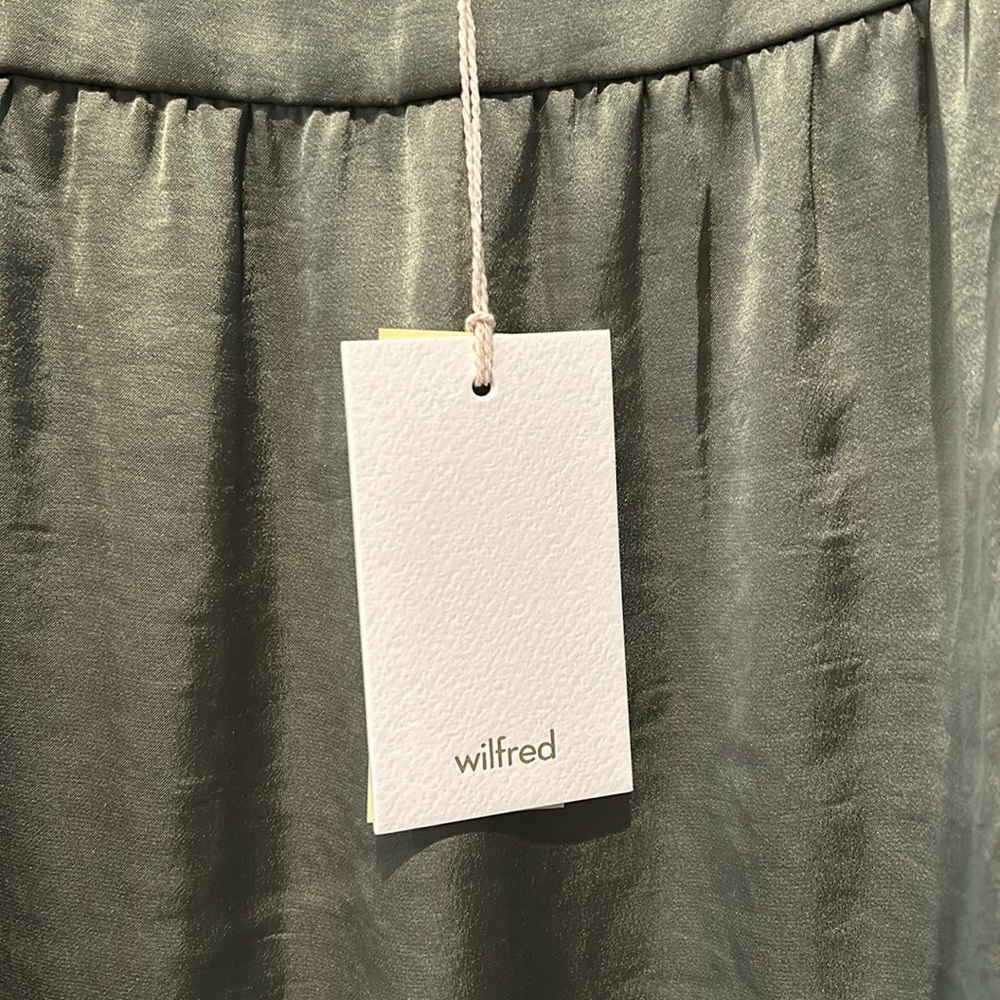 NWT Aritzia Wilfred Lover Satin Mini Dress - Picture 6 of 6